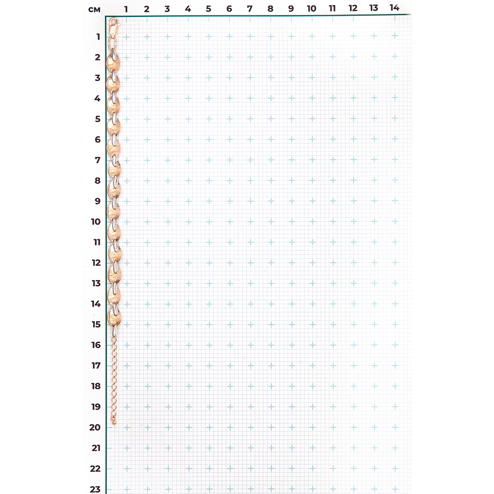 Armband aus 585er Rot-/Weißgold, Länge ca. 17-20 cm