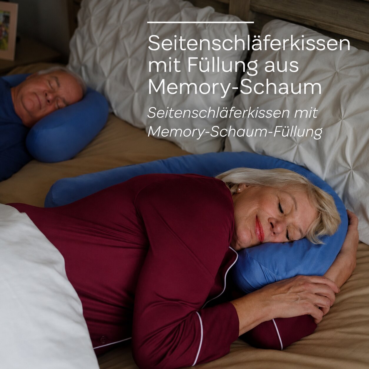 Side Sleeper Pro – Seitenschläfer-Kissen: Nackenstütze, Anti-Schnarch, ergonomisch