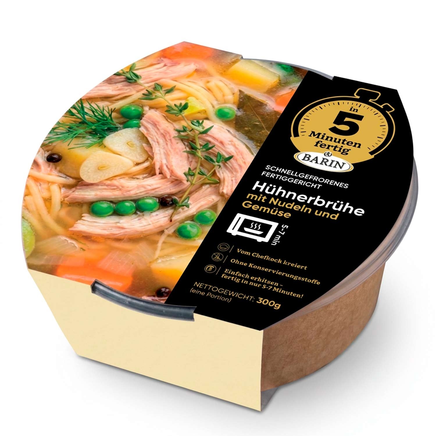 BARIN in 5 Minuten fertig Hühnerbrühe mit Nudeln, 300 g