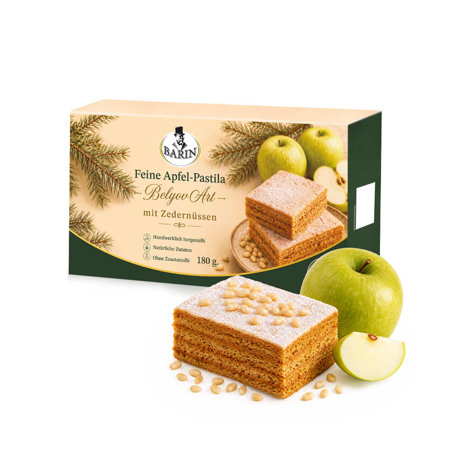 BARIN Schatzkiste Geschenkset – Premium-Feinkostbox mit Honig, Pastila & Nüssen