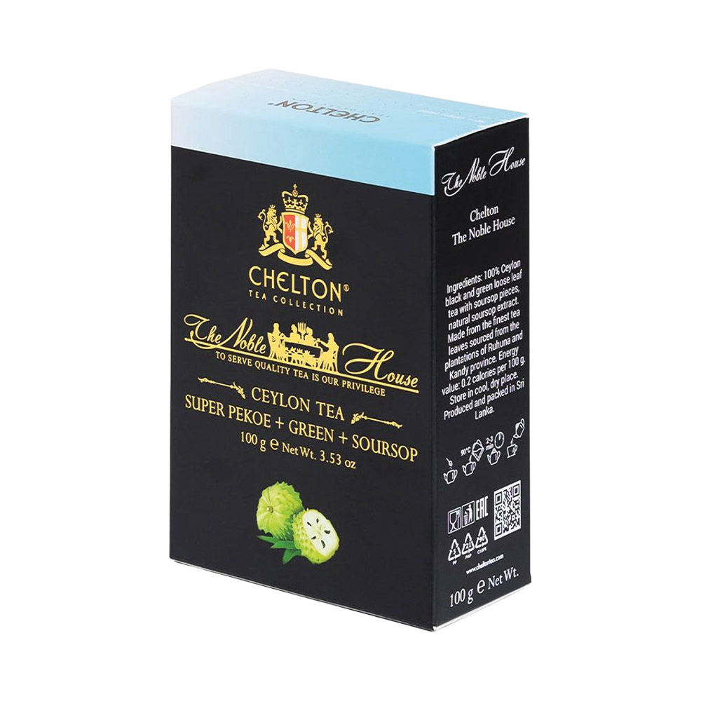 Chelton - SUPER PEKOE + Grün + Soursop Premiumtee, loser Tee, 100 g