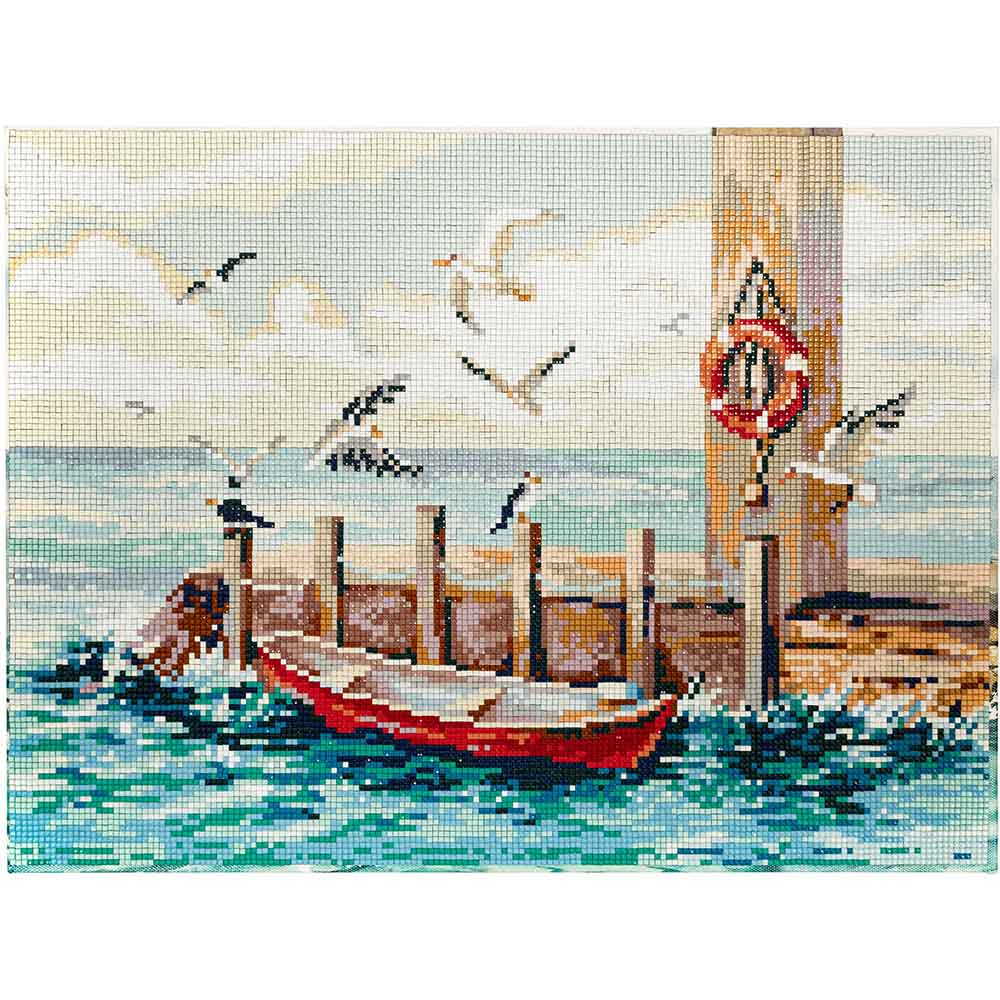 FREYA-Set: Diamond Painting "Meeresbrandung" Diamantstickerei(40 x 30 cm)