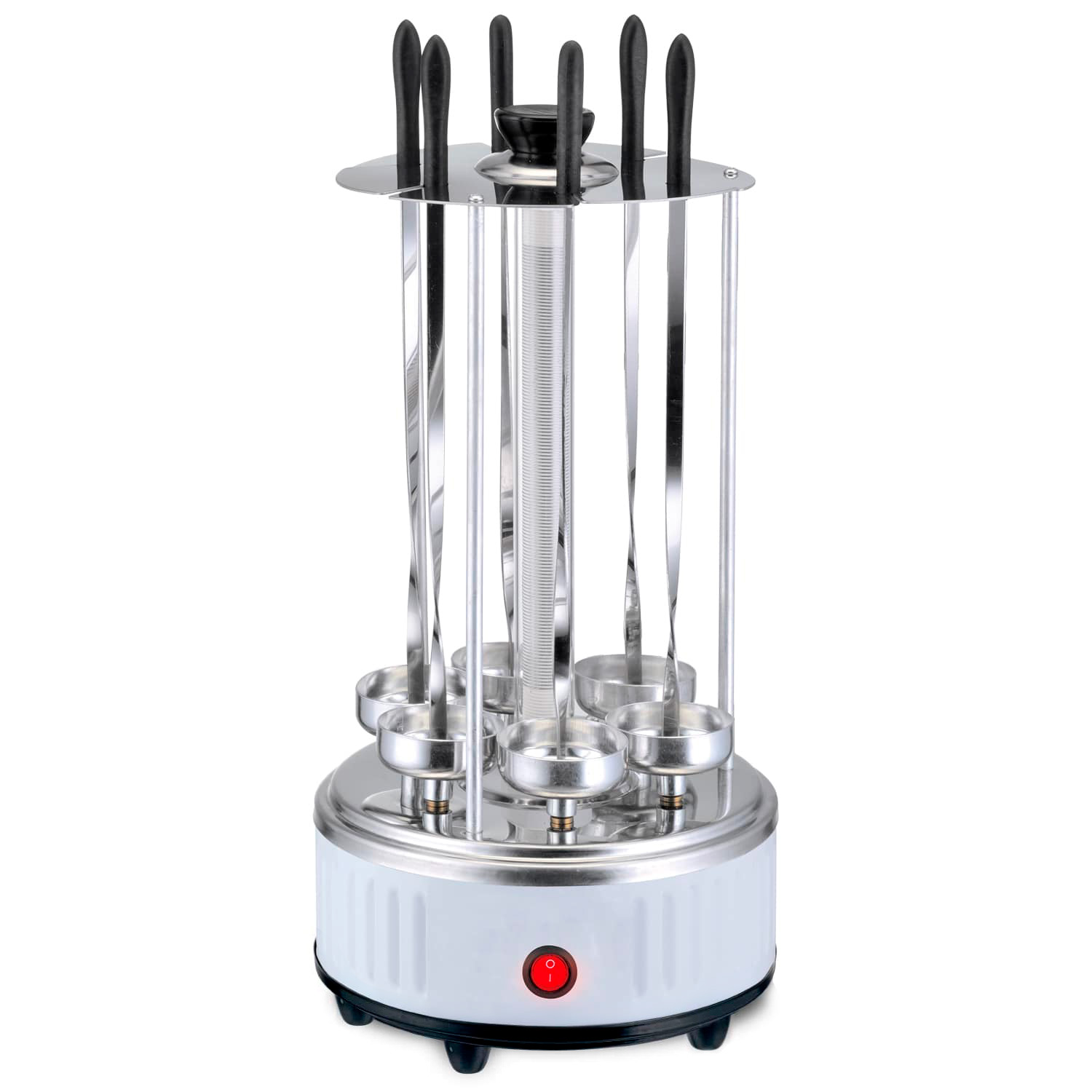 BEM Neo Tischgrill, Schaschlikgrill als Standgrill und Elektrogrill inkl. 12 Spieße