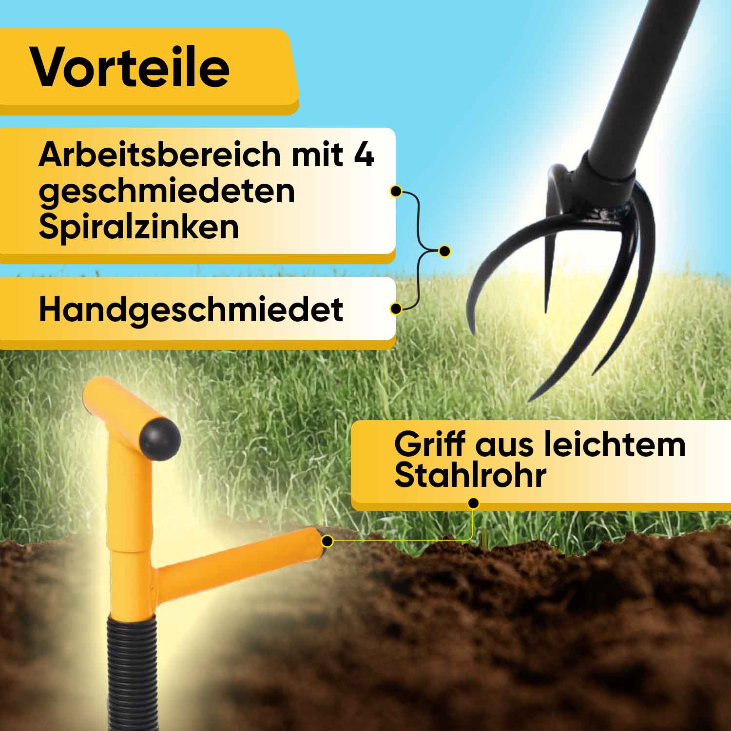TORNADICA leichter Unkrautentferner zum effektiven Arbeiten