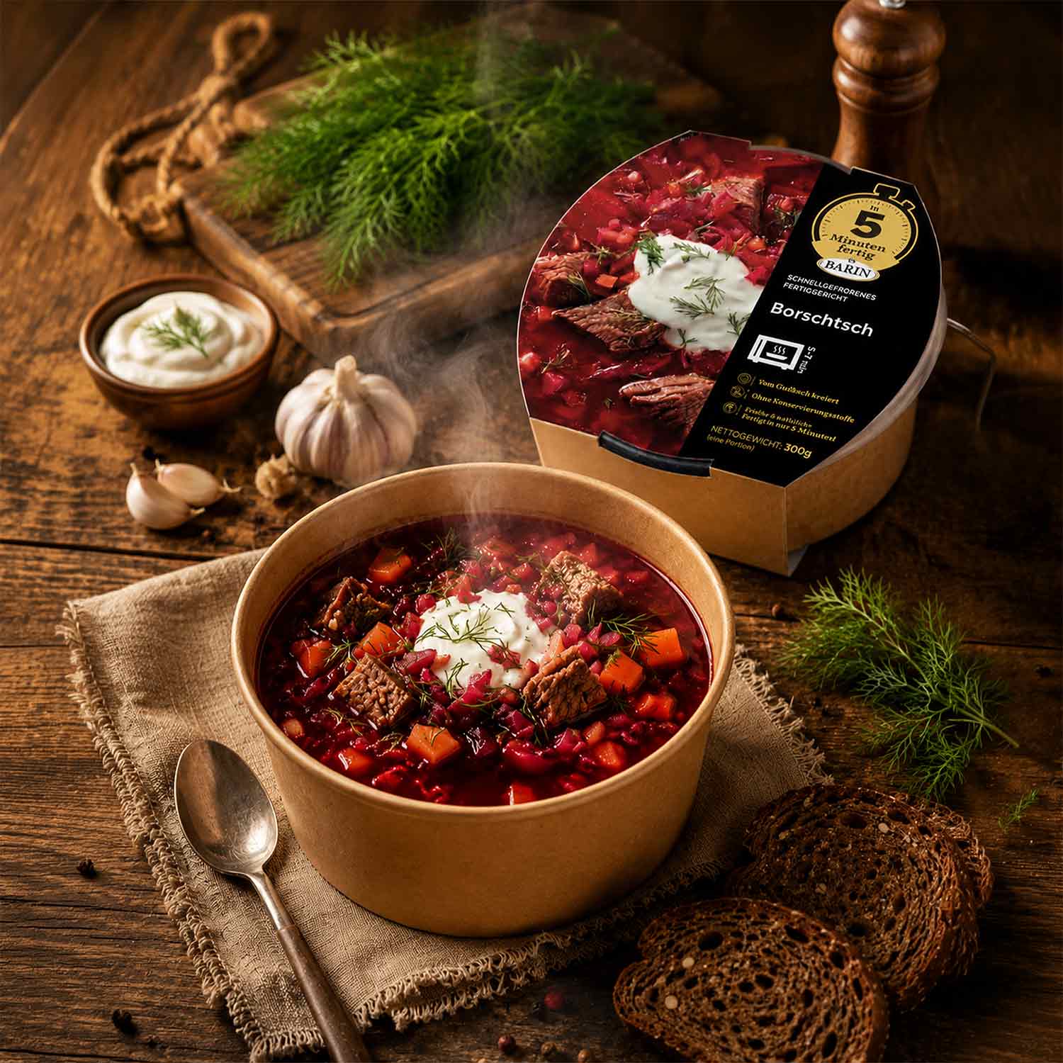 BARIN in 5 Minuten fertig 5er Box Suppenklassiker - 5 Sorten, 5 x 300 g