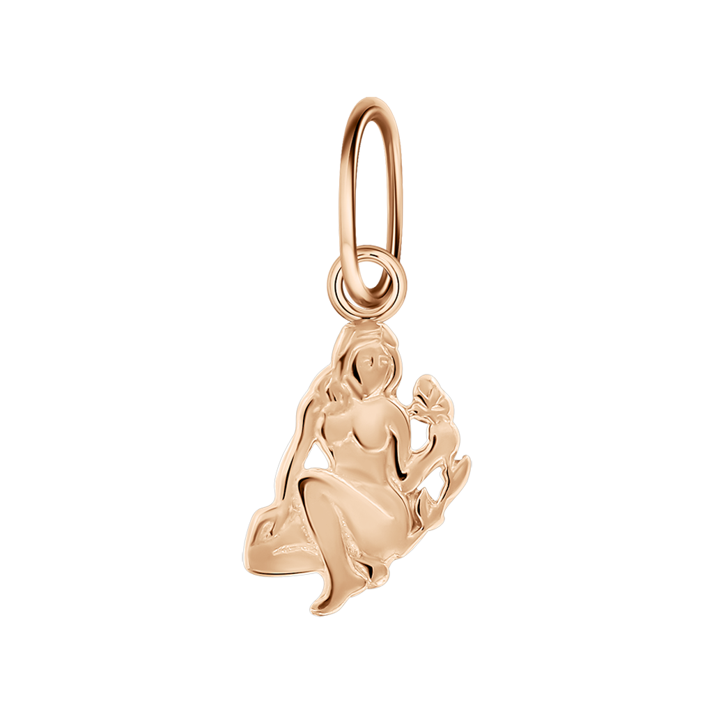 Anhänger, Rotgold 585, Jungfrau 24.08 - 23.09, Höhe ca. 16 mm , ca. 0,5 gr.