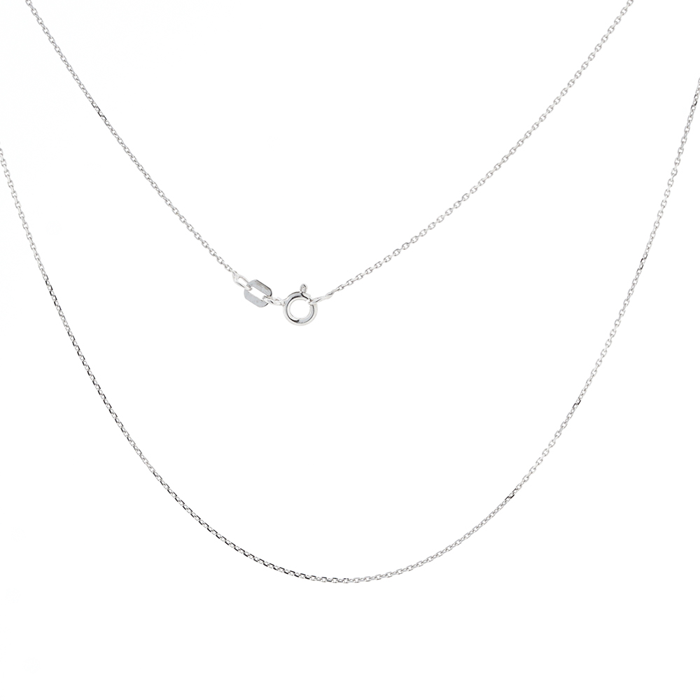 Kreuz-Anhänger aus 925 Silber mit weißem Opal + Silberkette ca. 50 cm