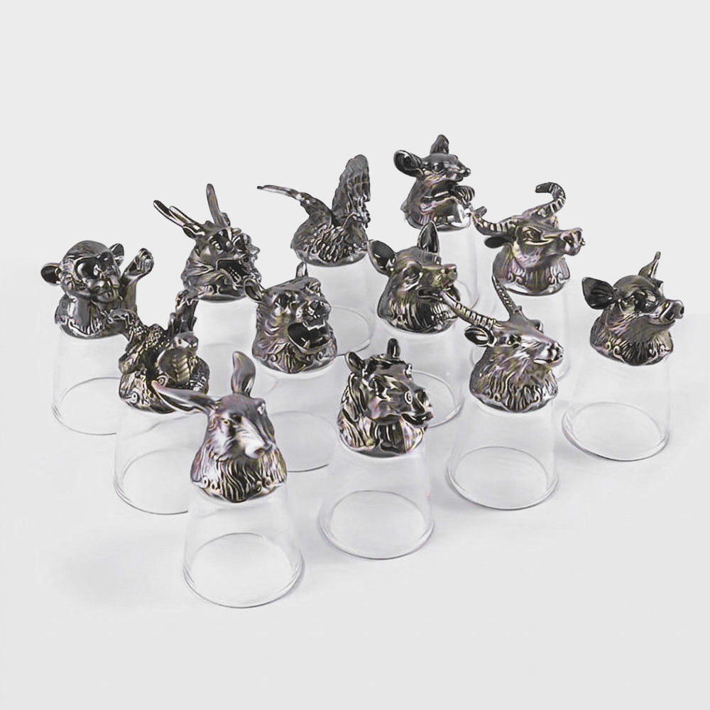 Geschenkset Stauf Set „Chinesischer Tierkreis“ für 12 Personen