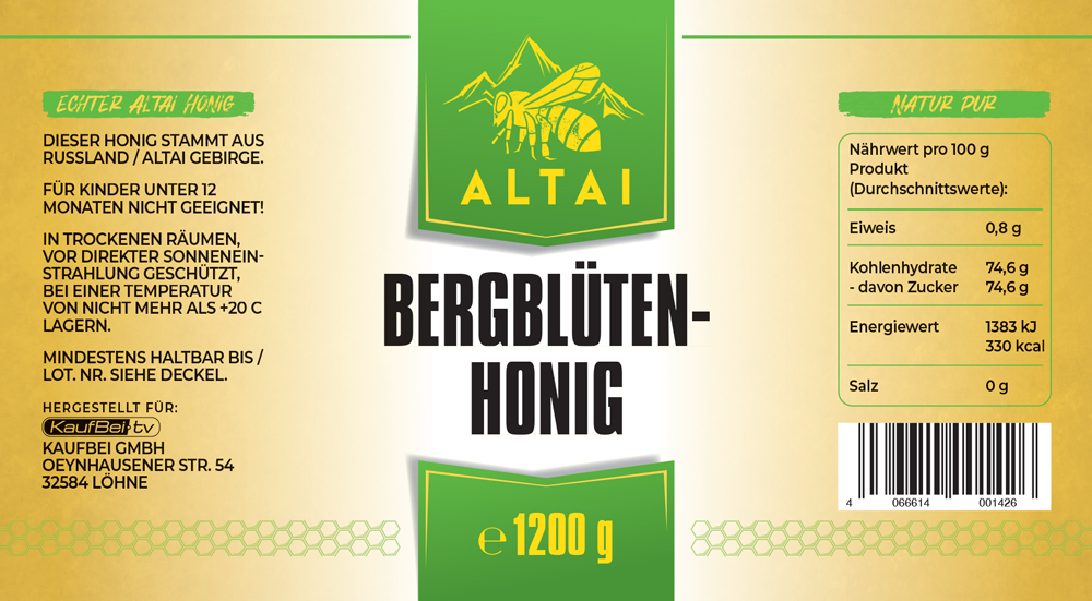 Bergblütenhonig 1200 g