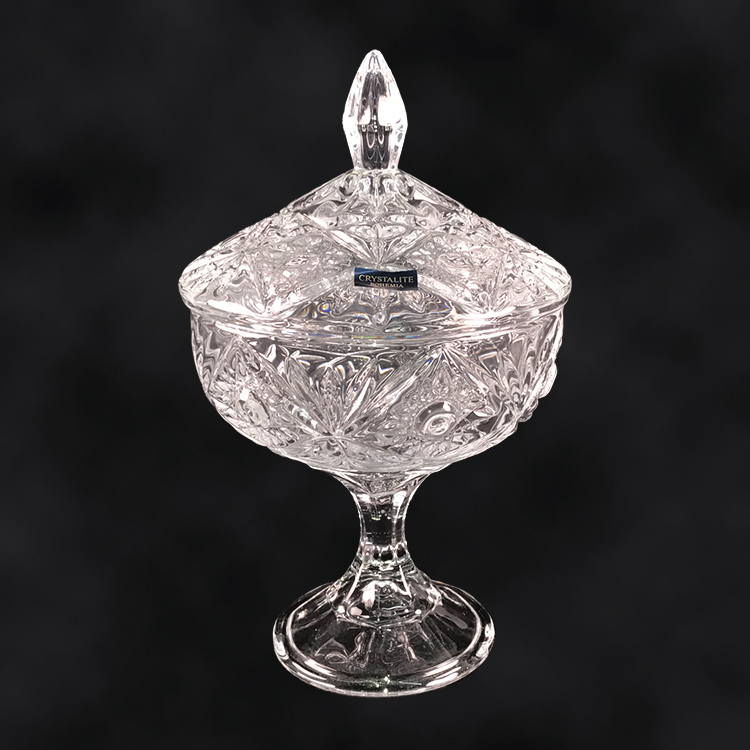Bohemia Crystal Bonboniere auf Fuß MIRANDA