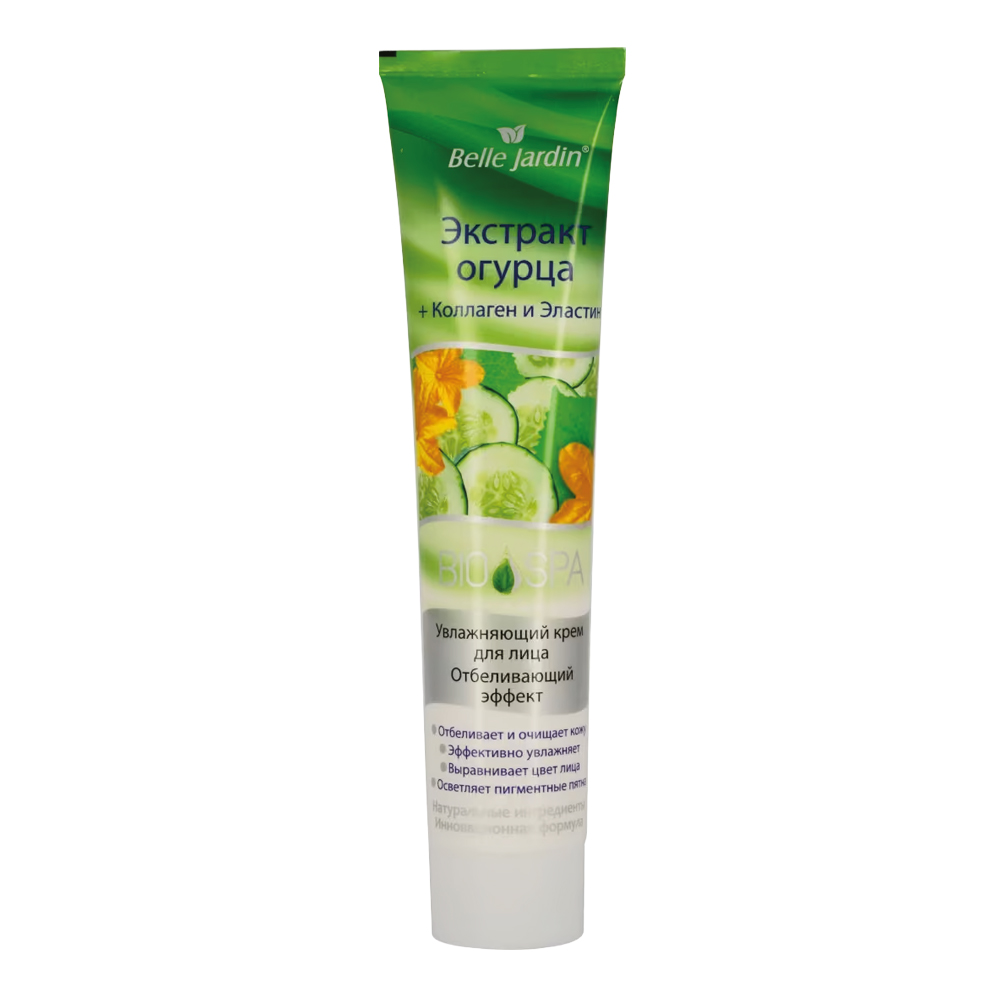 Belle Jardin Gesichts- und Halscreme Gurkenextrakt, Kollagen und Elastin, 125 ml