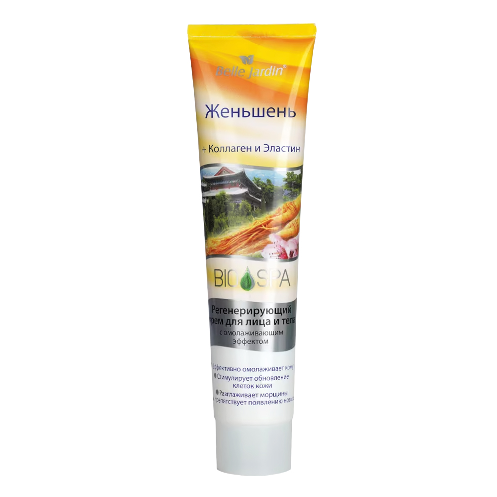 Belle Jardin Regenerierende Creme Ginseng, Kollagen und Elastin, 125 ml