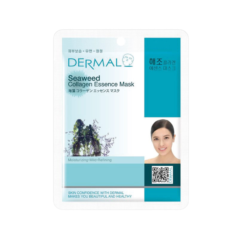 DERMAL Tuch-Gesichtsmaske mit Kollagen und Meeresalgen, 23 g