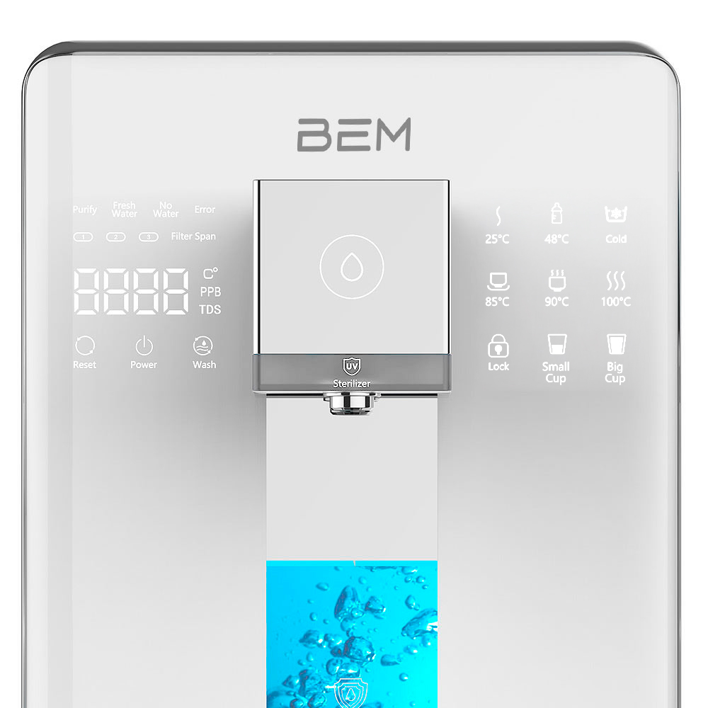 BEM LINA – RO-Tischwasserfilter mit UV, Wasserstoff und 6L Tank – Neue Version