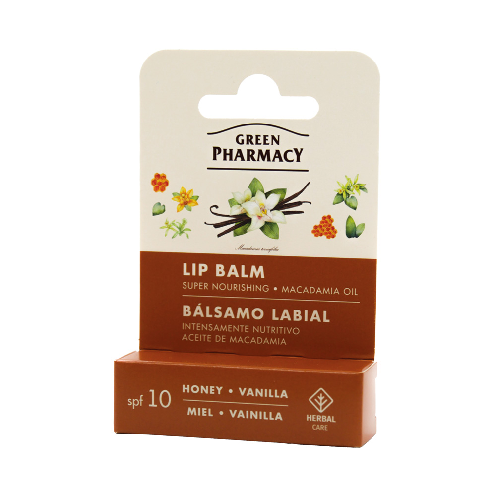 Grüne Apotheke Lippenbalsam mit Honig und Vanille, 3,6 g