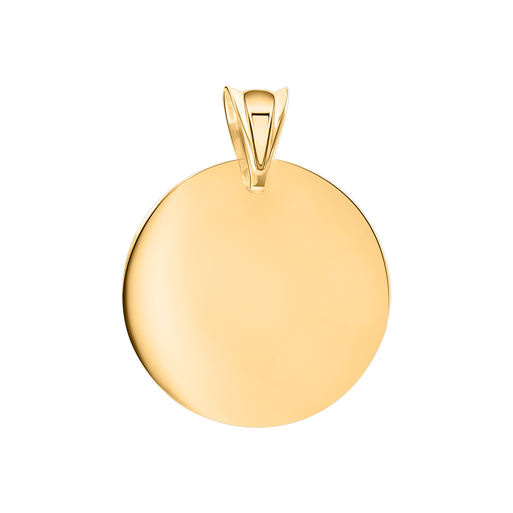 Anhänger aus 585er Gelbgold, Durchmesser ca.15 mm, Höhe ca. 20 mm