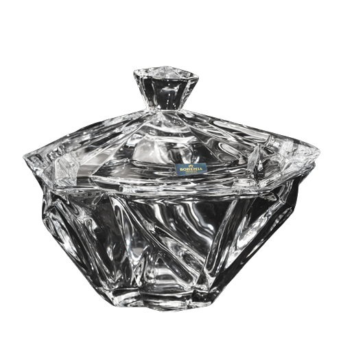 Bohemia Crystal Bonboniere mit Deckel ANGELS
