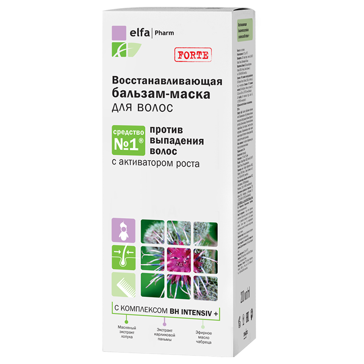 Elfa Pharm Haarbalsam-Maske mit Klette gegen Haarausfall und zum Wachstum 200 ml