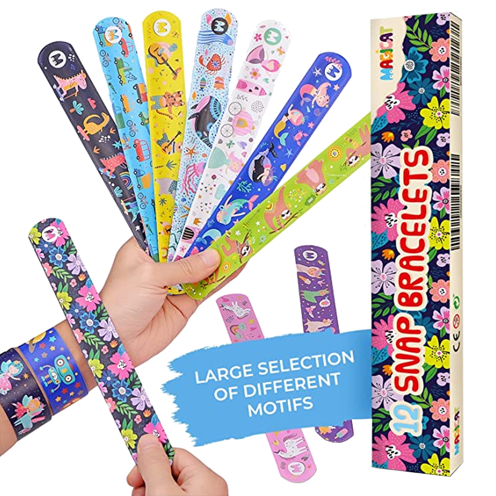 Magicat Premium 12er Schnapparmband Kinder Set