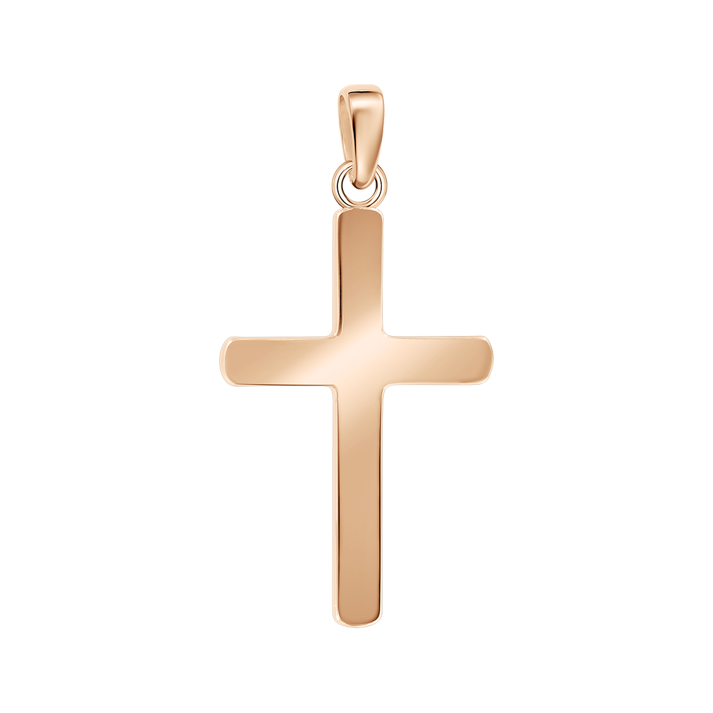 Attraktiver Anhänger Kreuz, Silber 925 - vergoldet, Höhe ca. 30 mm