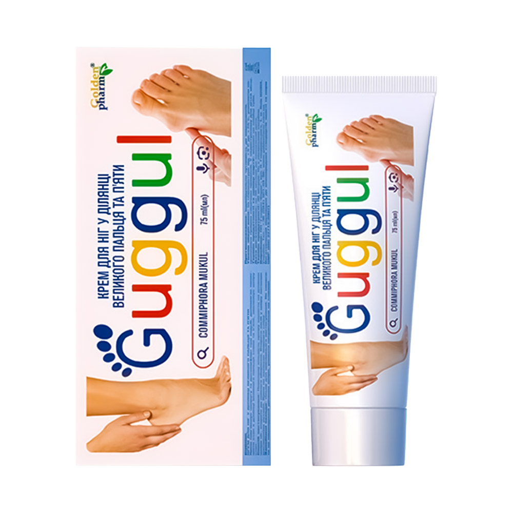 Golden Pharm Fußcreme Guggul, für Großzehe und Fersenbereich, 75 ml