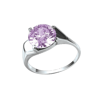 hervorragender Damenring, Silber 925, mit Amethyst HTS