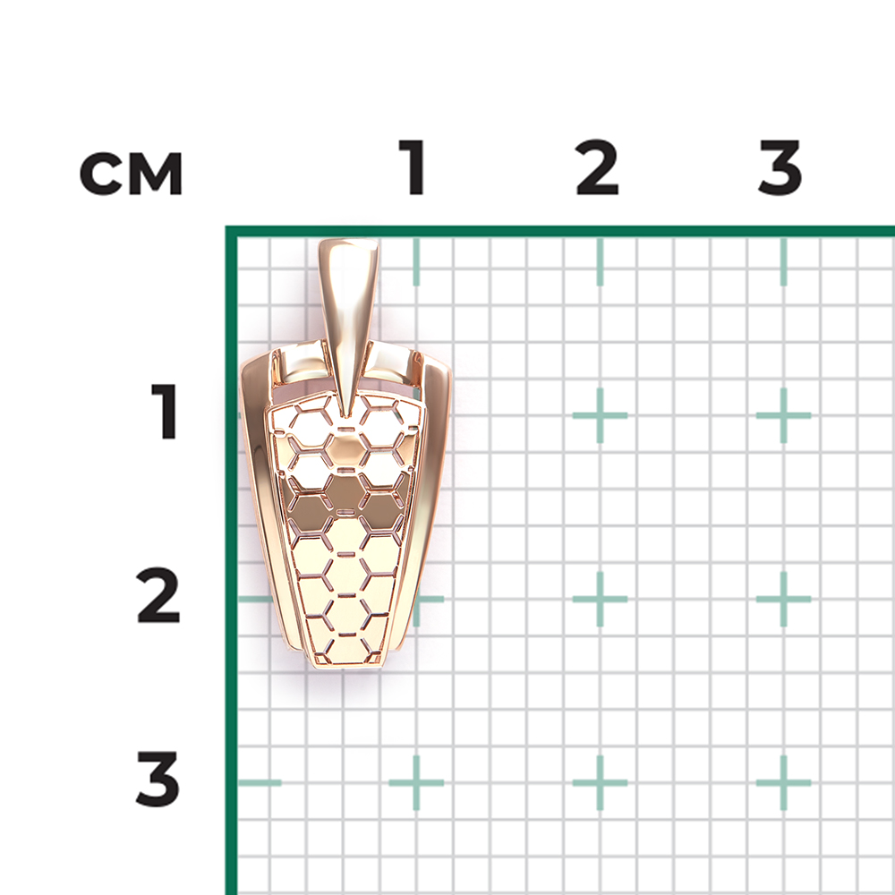 Anhänger aus 585er Rotgold, Höhe ca. 24 mm