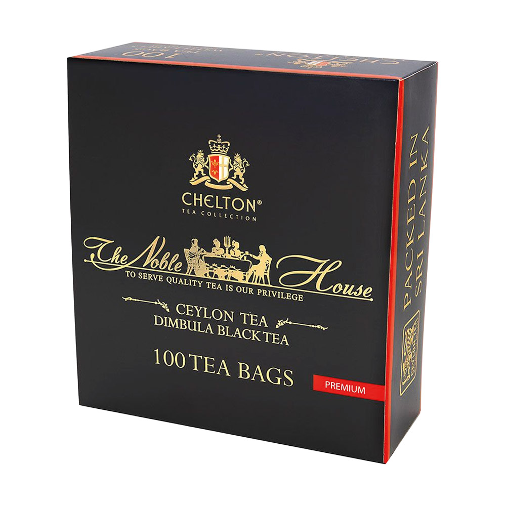 Chelton The Noble House - Dimbula Black, schwarzer Tee, 100 Beutel