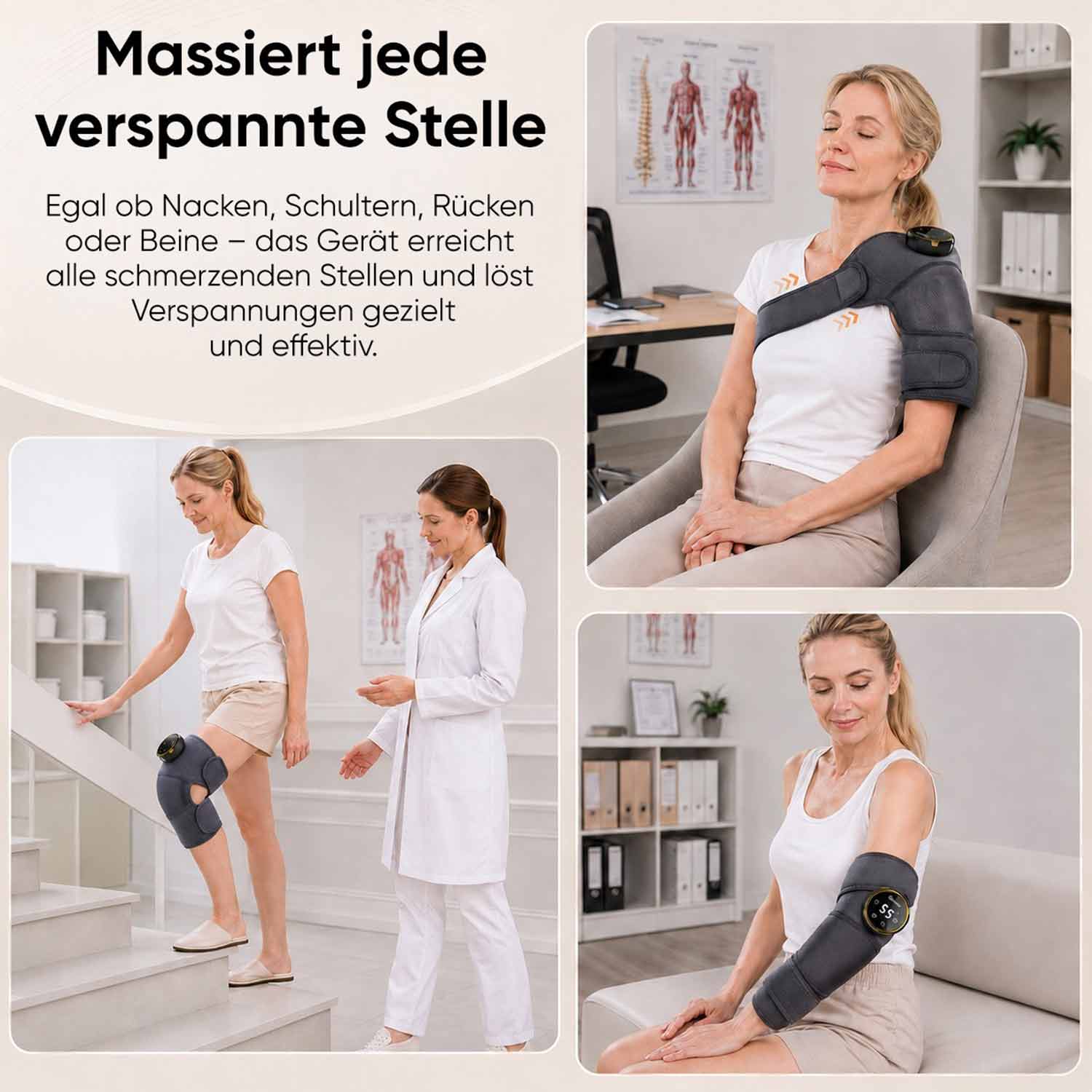 BEM Relief – Intelligentes Massagegerät für Knie, Schultern, Ellbogen und Gelenke