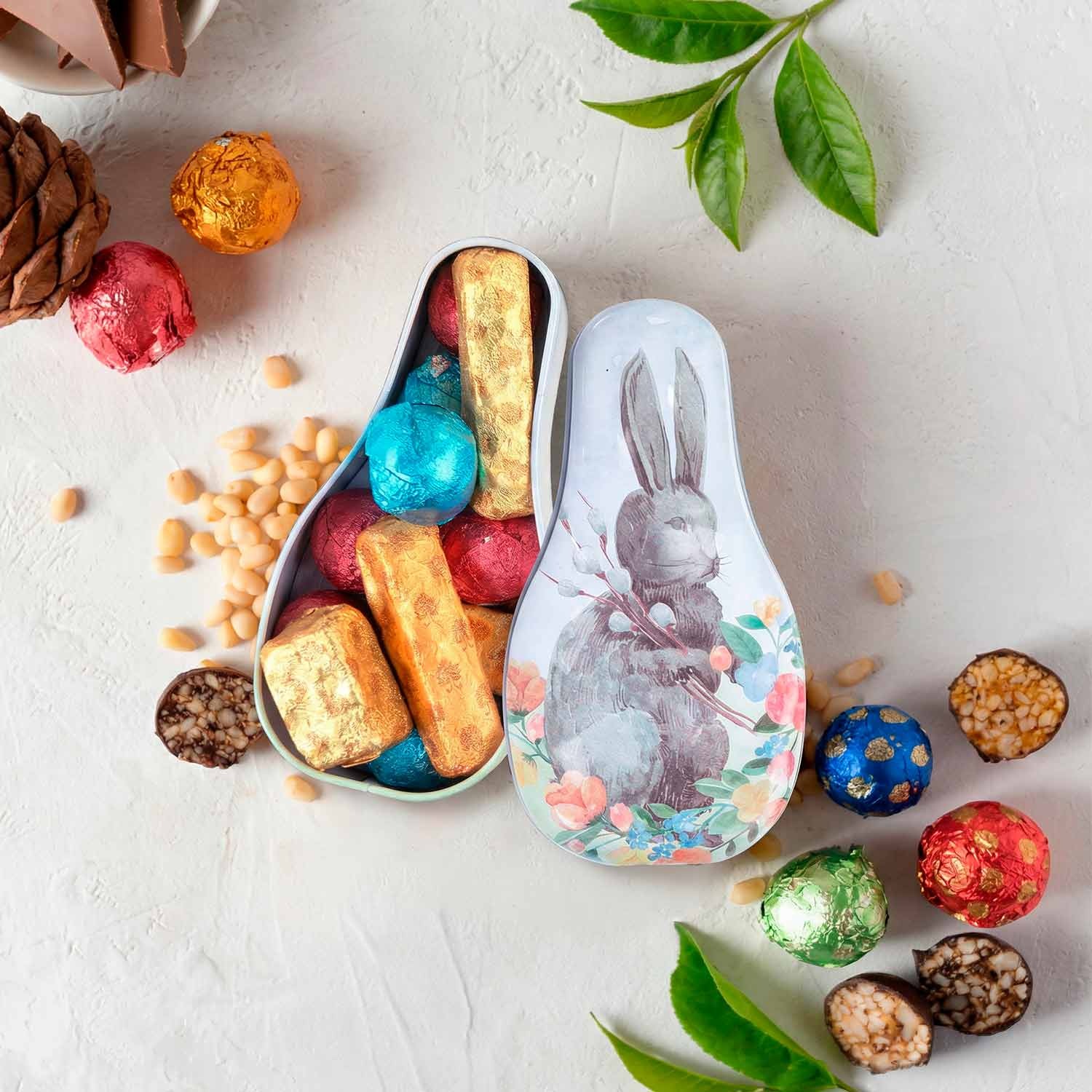 Limitierte Oster-Edition – Echter Zedern-Grillage in Zartbitterschokolade, 180 g