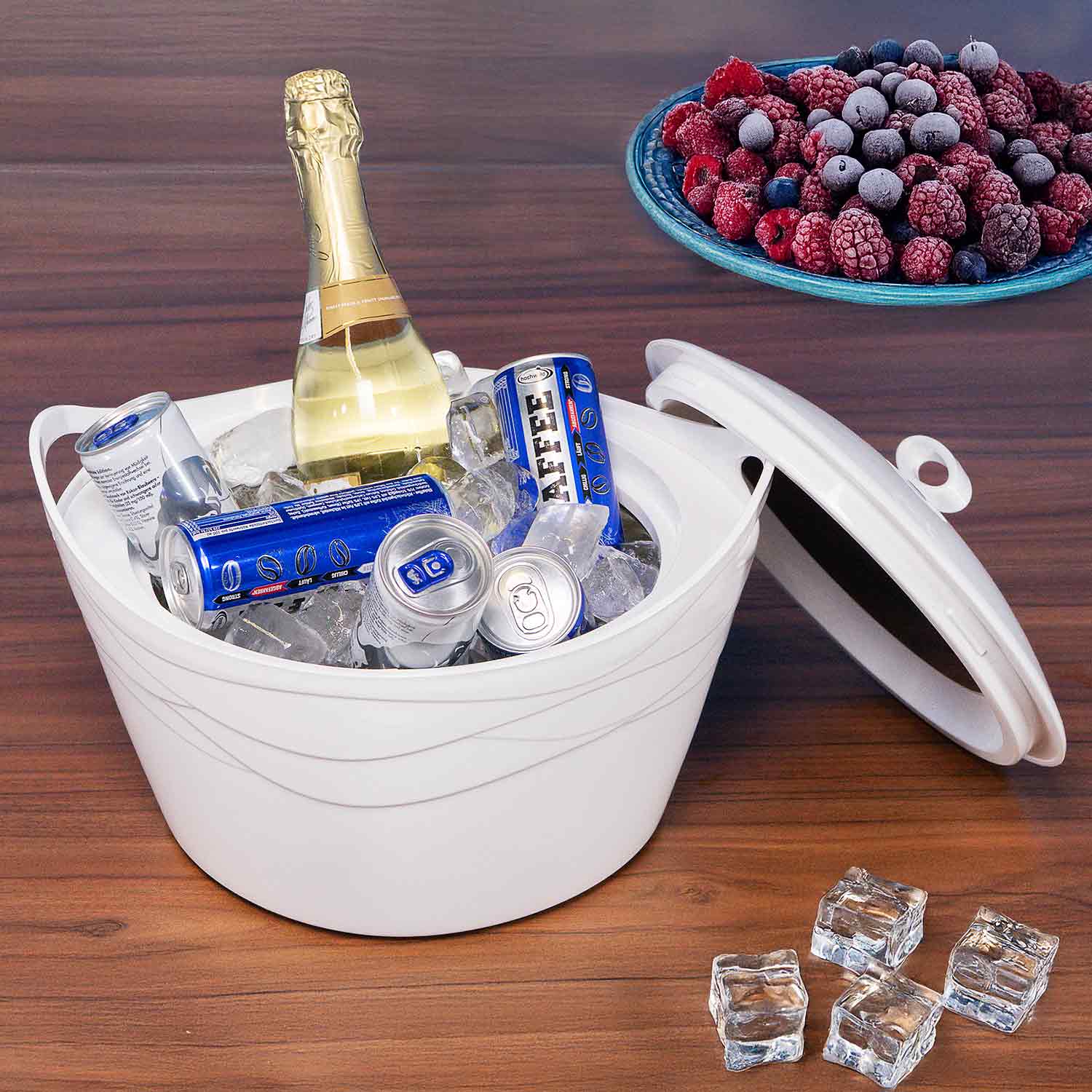 SMAK Thermoschüssel 3er Set mit Deckel (2.5, 3.5 und 5 Liter)