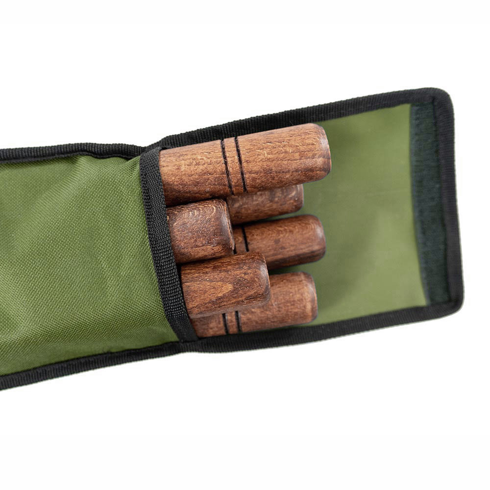 ADANA Premium Grillspieß aus Edelstahl, 6 Stück, Länge 60 cm, mit Tasche