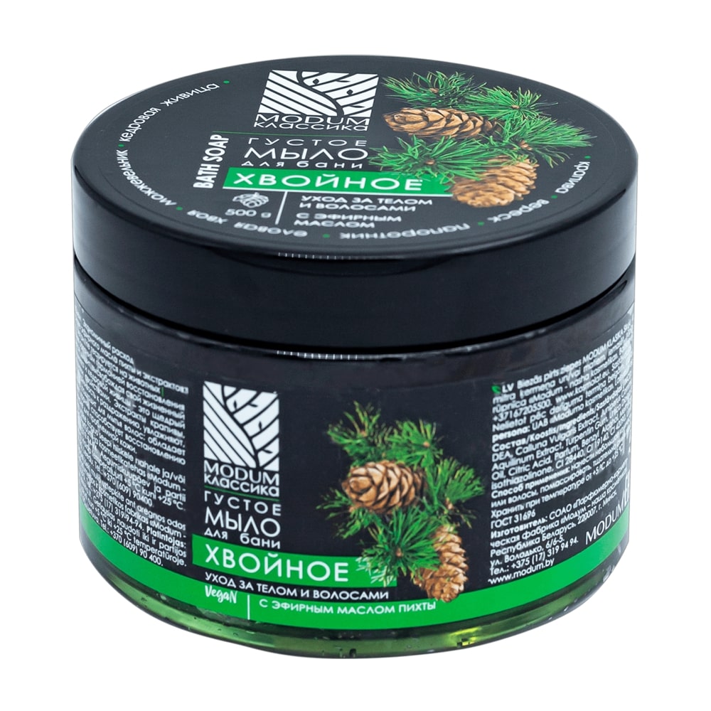 Modum KLASSIK Seife für Saunas und Bäder, Nadelbaum, 500 g