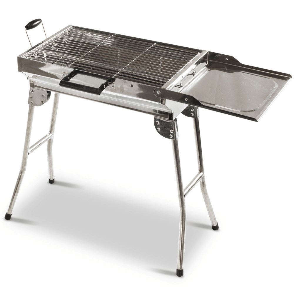 Mangal "Alladin" russischer Schaschlikgrill aus Edelstahl mit einer Tragetasche