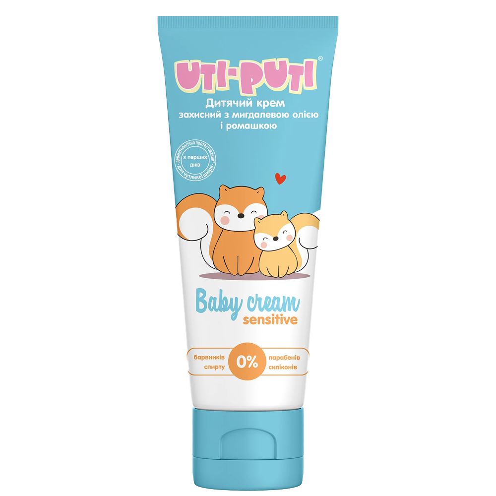 Uti-Puti Babycreme mit Mandelöl und Kamille, 75 ml