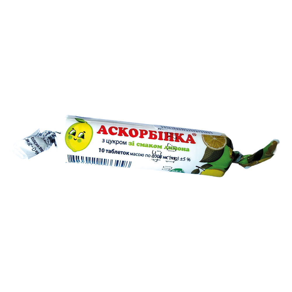 Askorbinka mit Zitronengeschmack, Tabletten 25 mg, 10 Stk