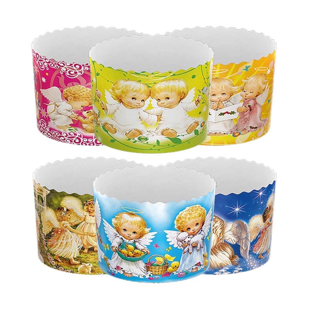 Backform-Set für Osterkuchen "Engel" 50 St, 8,5 cm, ∅ 11 cm