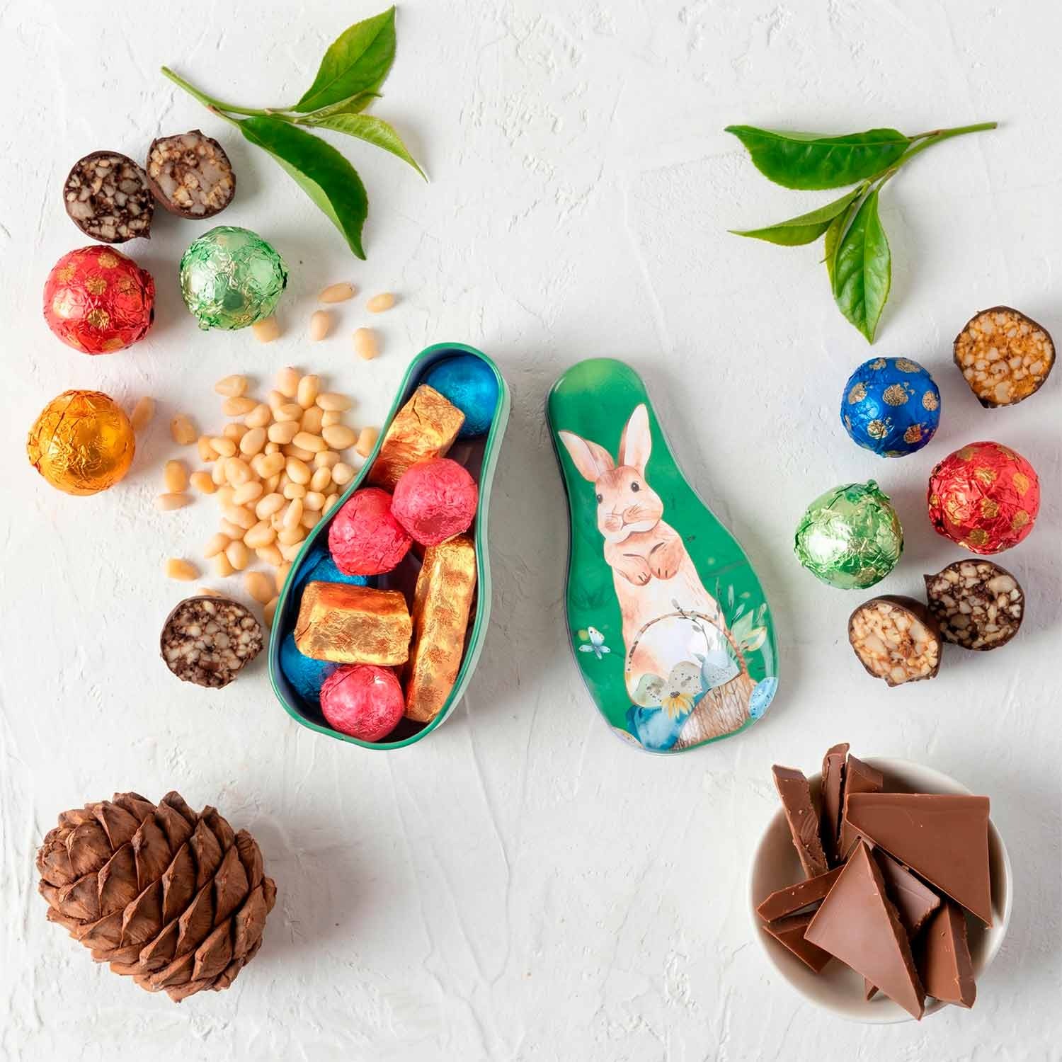 Limitierte Oster-Edition – Echter Zedern-Grillage in Zartbitterschokolade, 180 g