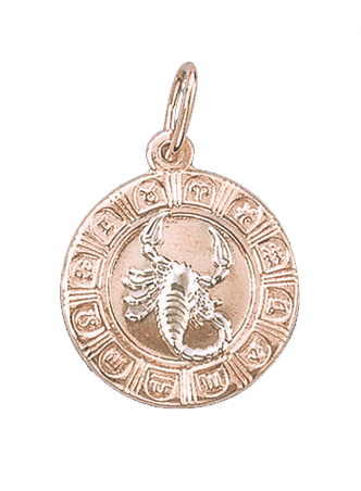 Anhänger, Rotgold 585, Skoprion, Höhe ca. 26 mm,ca.1,3 gr
