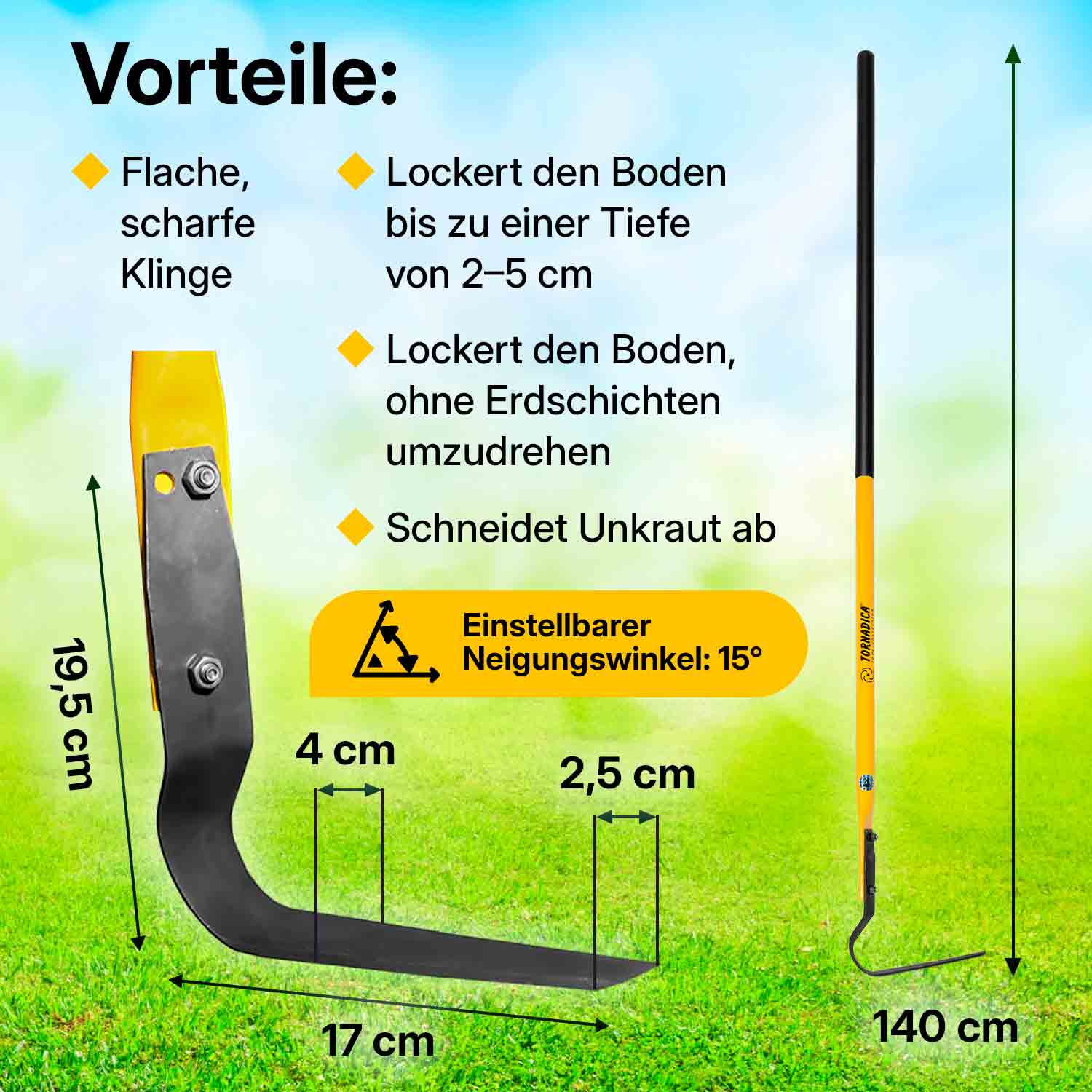 TORNADICA Flachschneider