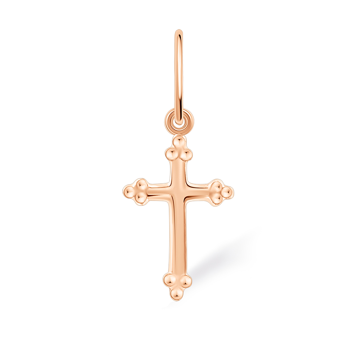 Anhänger-Kreuz aus 585er Rotgold, Höhe ca. 21 mm