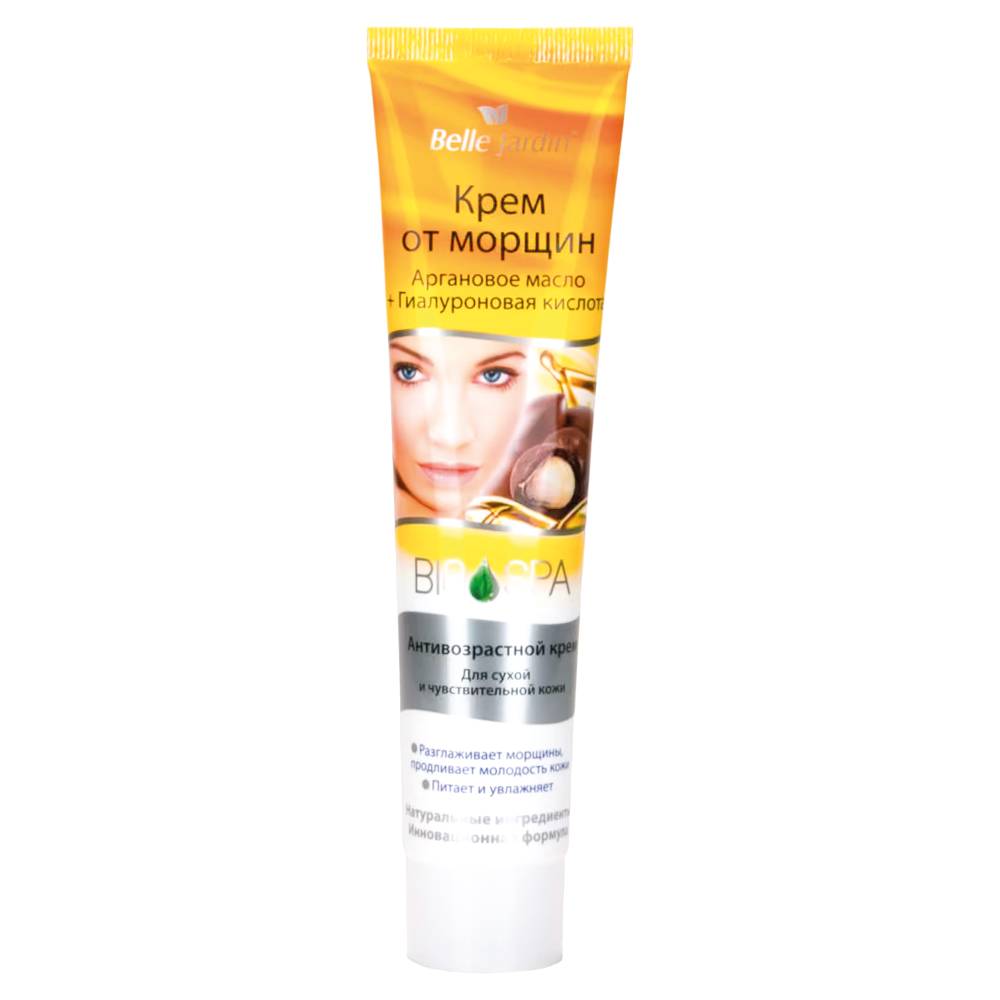 Belle Jardin Anti-Falten-Gesichtscreme mit Arganöl und Hyaluronsäure, 125 ml