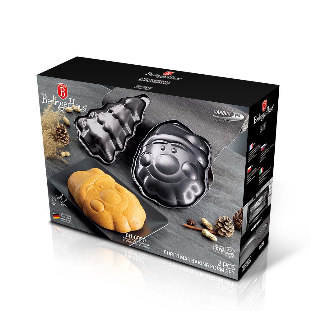 Berlinger Haus Metallic Line Edition 2-teiliges Weihnachtsbackformen-Set