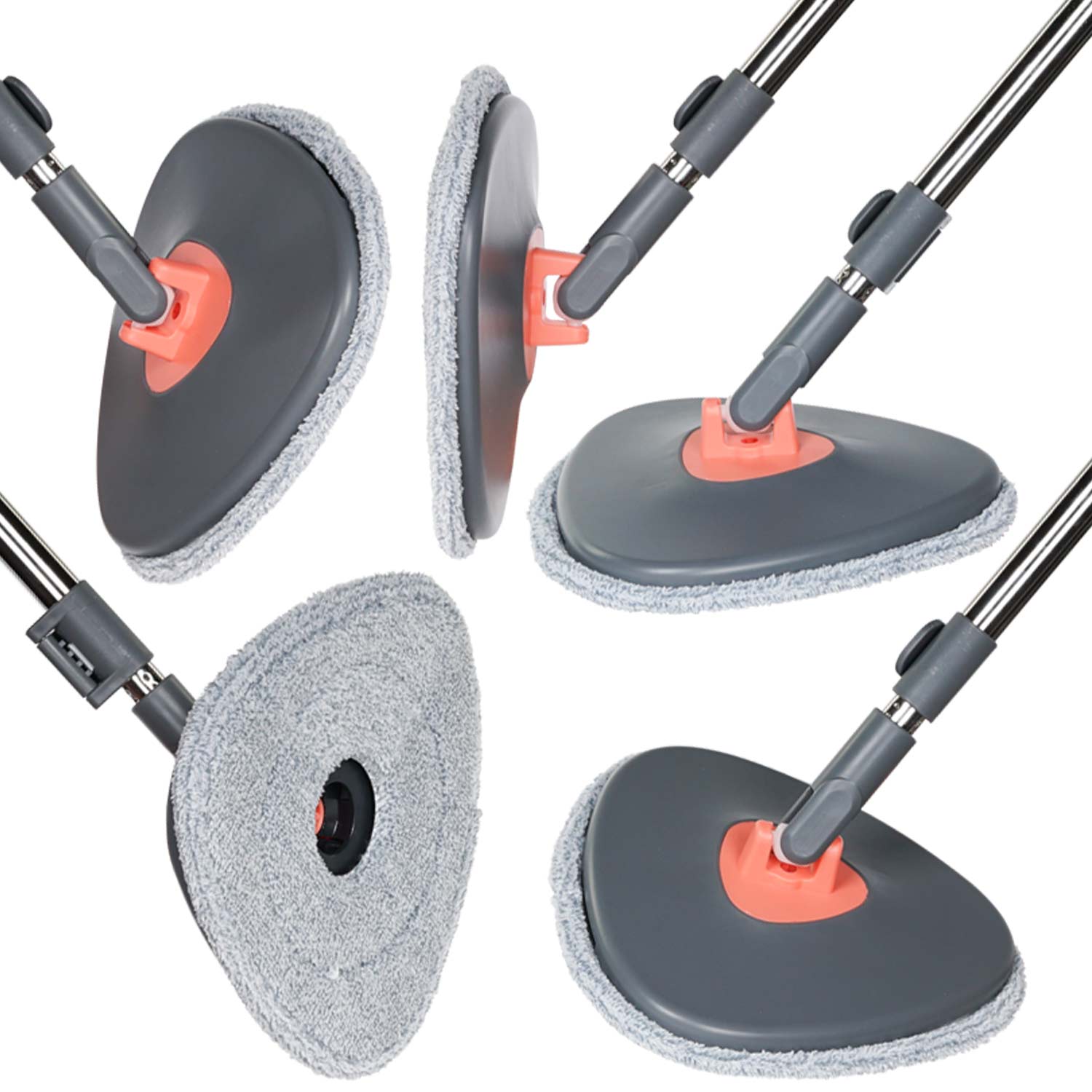 Wischeimer ORBITA Set: Bodenwischer 2-in-1 mit Auswringfunktion & Reinigungsblätter