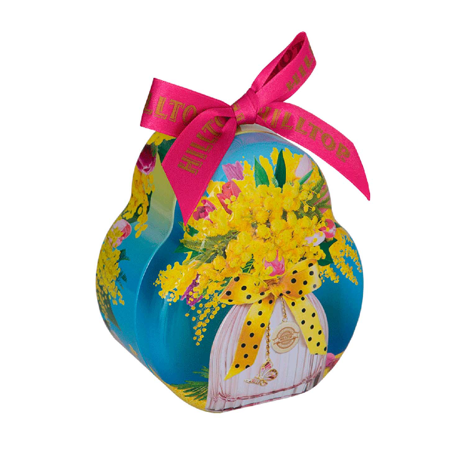 Hilltop Earl Grey Schwarztee Metallbox Fantasie Mimose, 50g