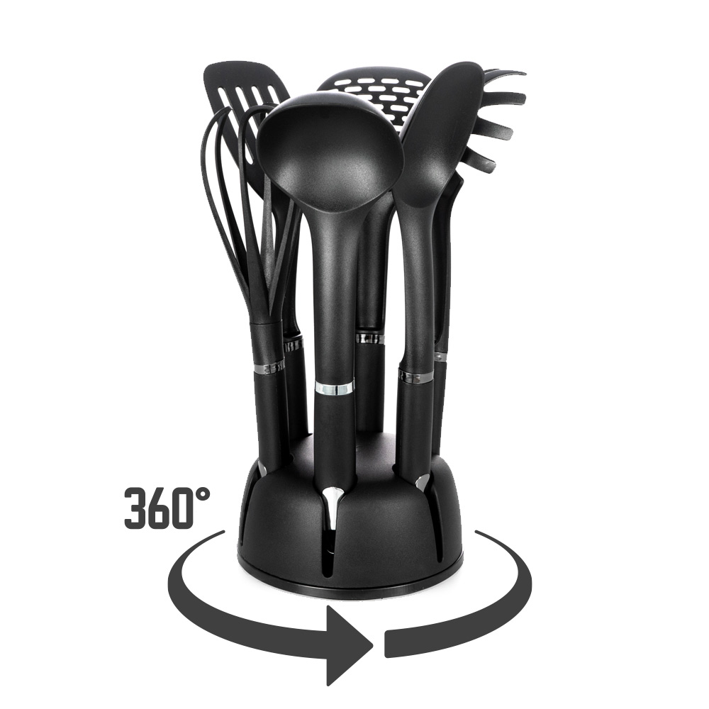 BEM Küchenhelfer 6-tlg. Set mit drehbarem Standhalter