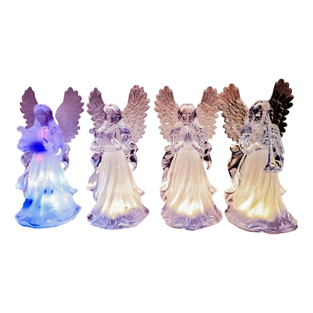 Dekofigur Engel mit Beleuchtung, 6,5 x 6,5 x 14,7 cm
