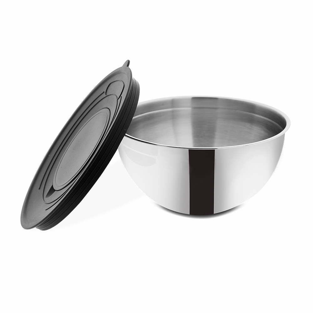 Küchen-Kombi-Set: Edelstahlschüssel Set und 6-tlg. Küchenhelfer Set