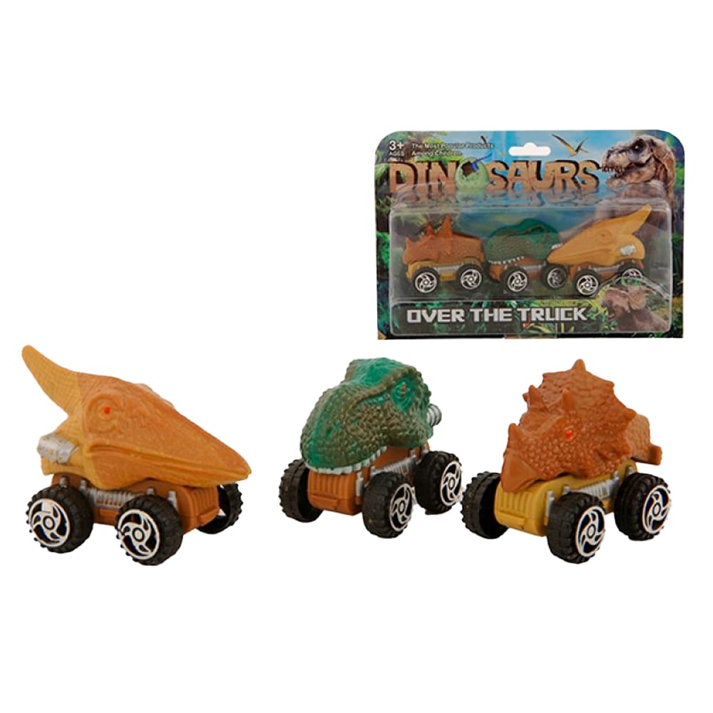 Dino Autos 3 Stück, 6-8 cm
