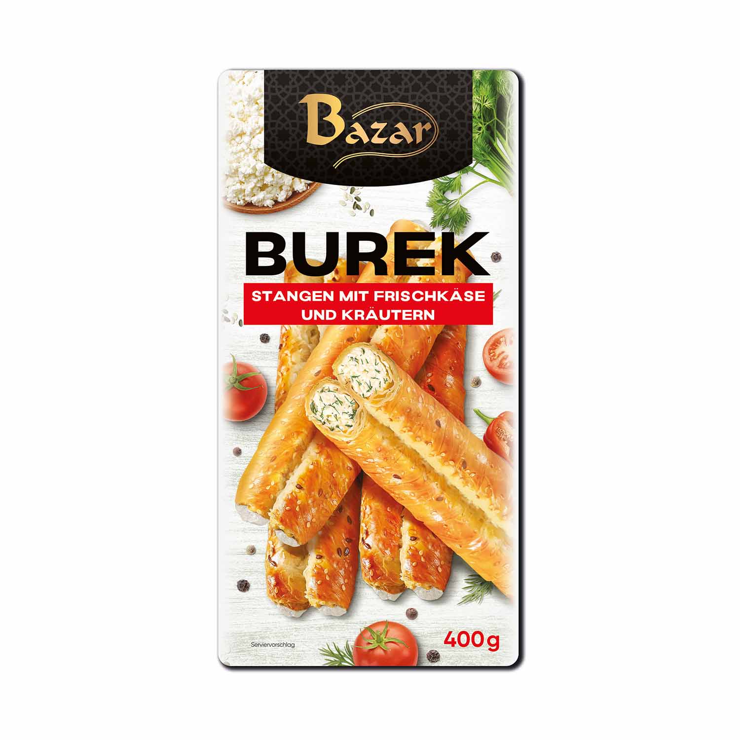 Bazar Burek Stangen mit Frischkäse, 400 g